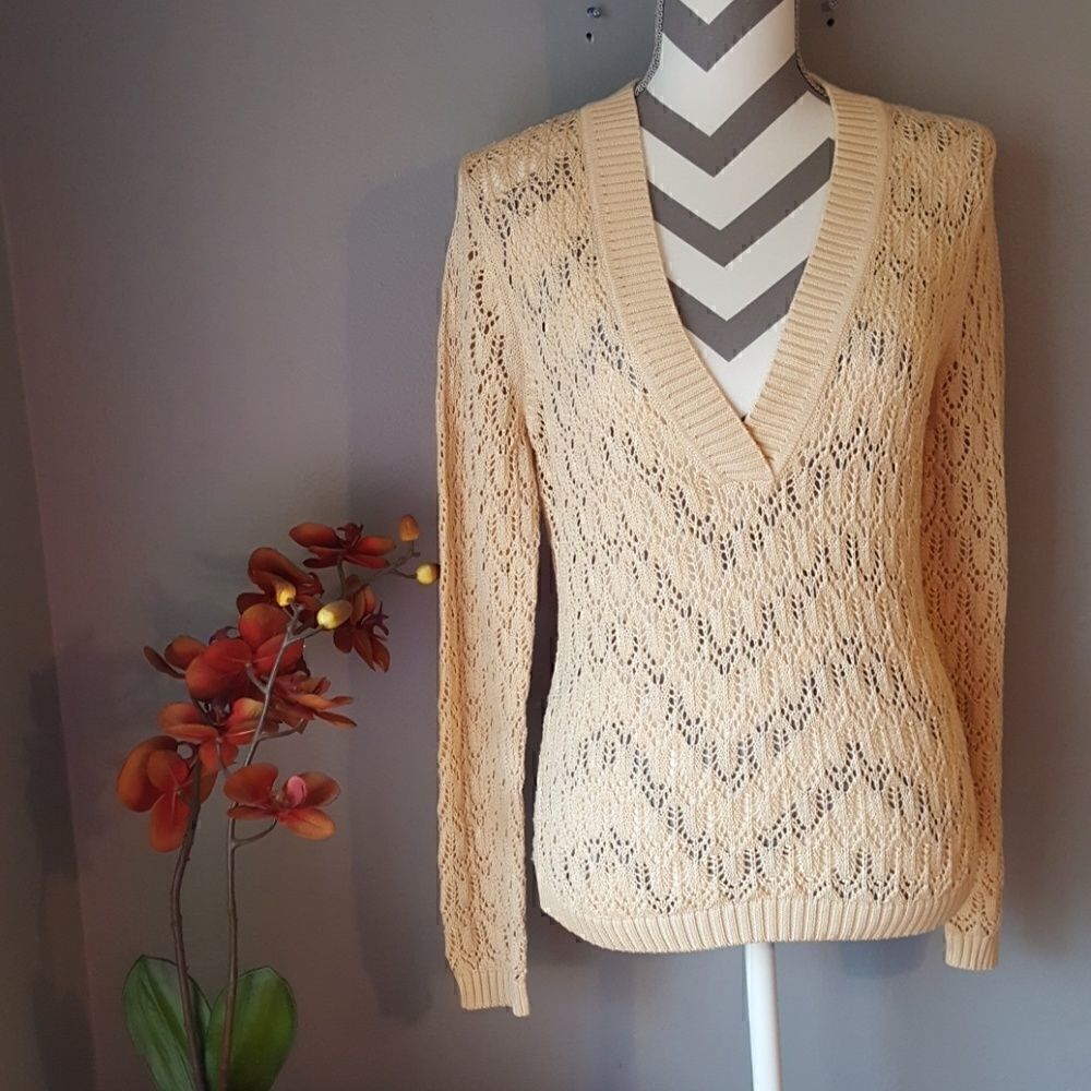 Talbots tan blouse 100% mercerized cotton New